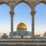 The Dome of the Rock (Qubbet el-Sakhra) is one of the greatest of Islamic monuments, it was built by Abd el-Malik, Jerusalem, Israel