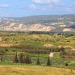 Panoramic view on a valley of Jordan river (Israel)