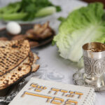 Table Ready For Traditional Seder Ritual during the Jewish holiday of Passover.