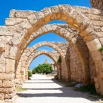 Ruins of antique Caesarea. Israel.