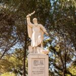 statue of the prophet Elijah on Mount Caramel, Israel