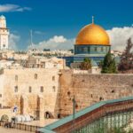 Western Wall and Dome of the Rock in the old city of Jerusalem, Israel.