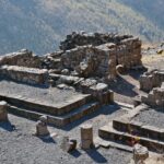 Ruins of ancient buildings in the national park Gamla
